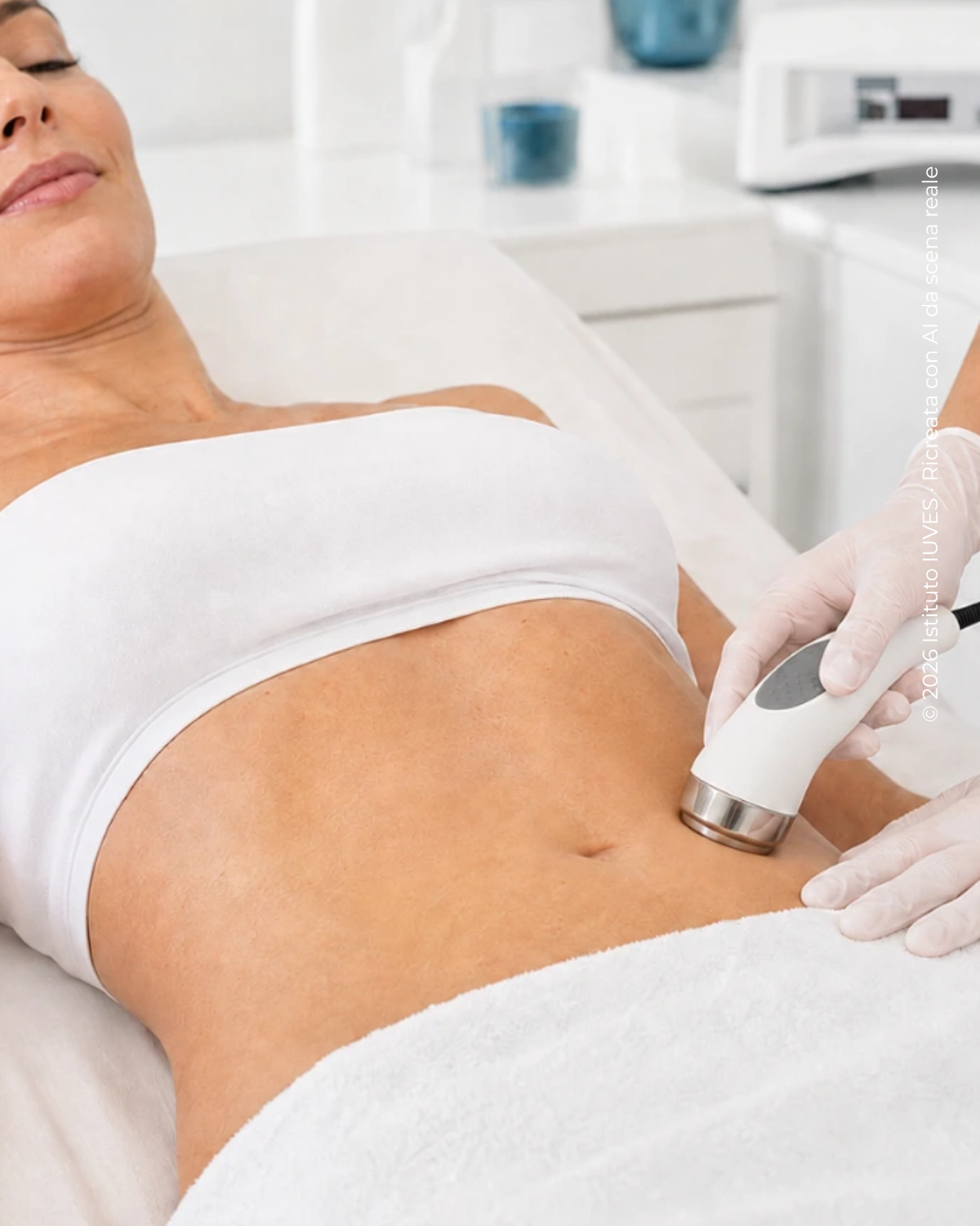 Trattamento UltraShape con ultrasuoni su diverse zone del corpo IUVES