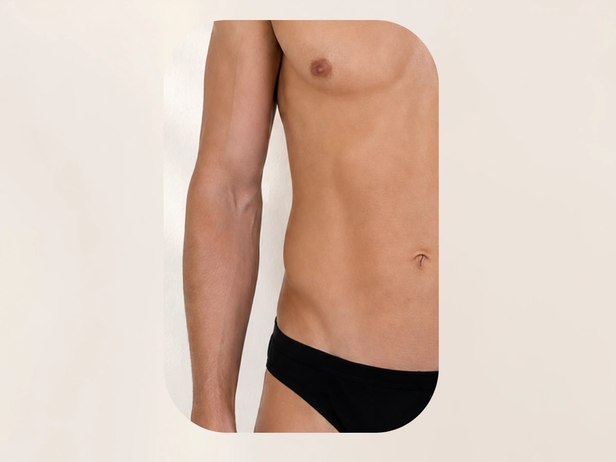 Epilazione laser uomo braccia e addome dopo il percorso IUVES